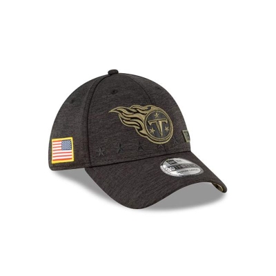 Tennessee Titans Gorra | New Era NFL Salute To Service 39thirty Stretch Fit Cap Mexico - Negros